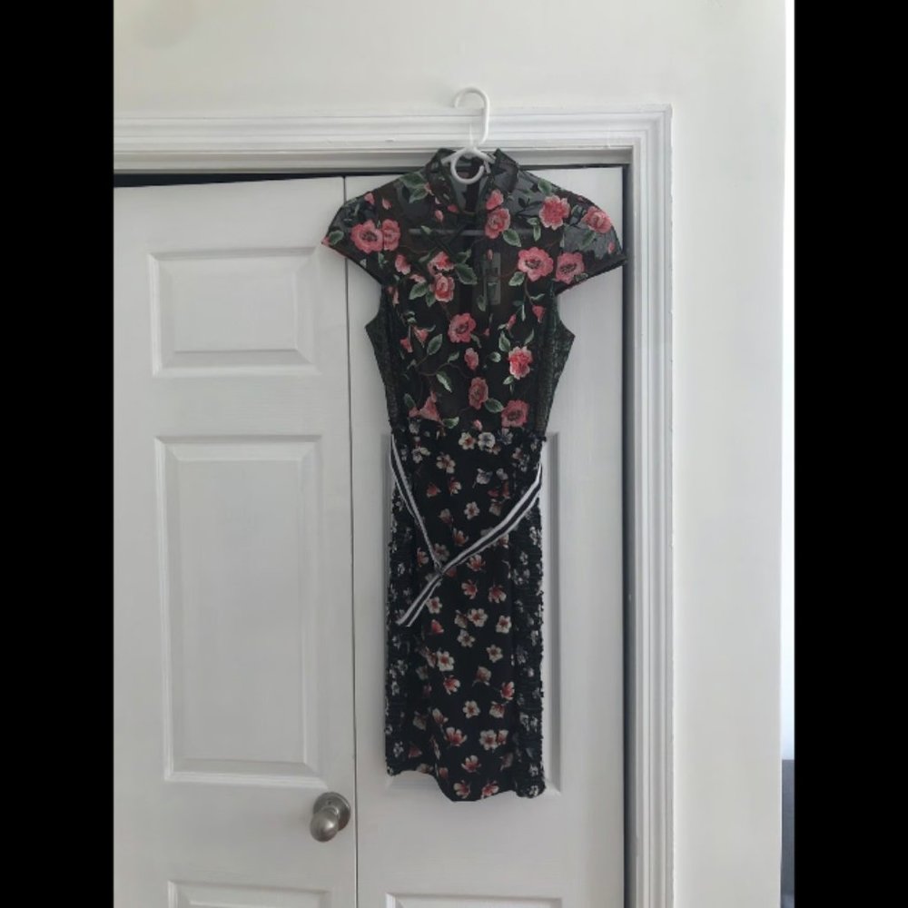 Very rare NWT Anthropologie Byron Lars Beguile Alpine Rose Dress - Size 4 petite - Picture 2 of 6